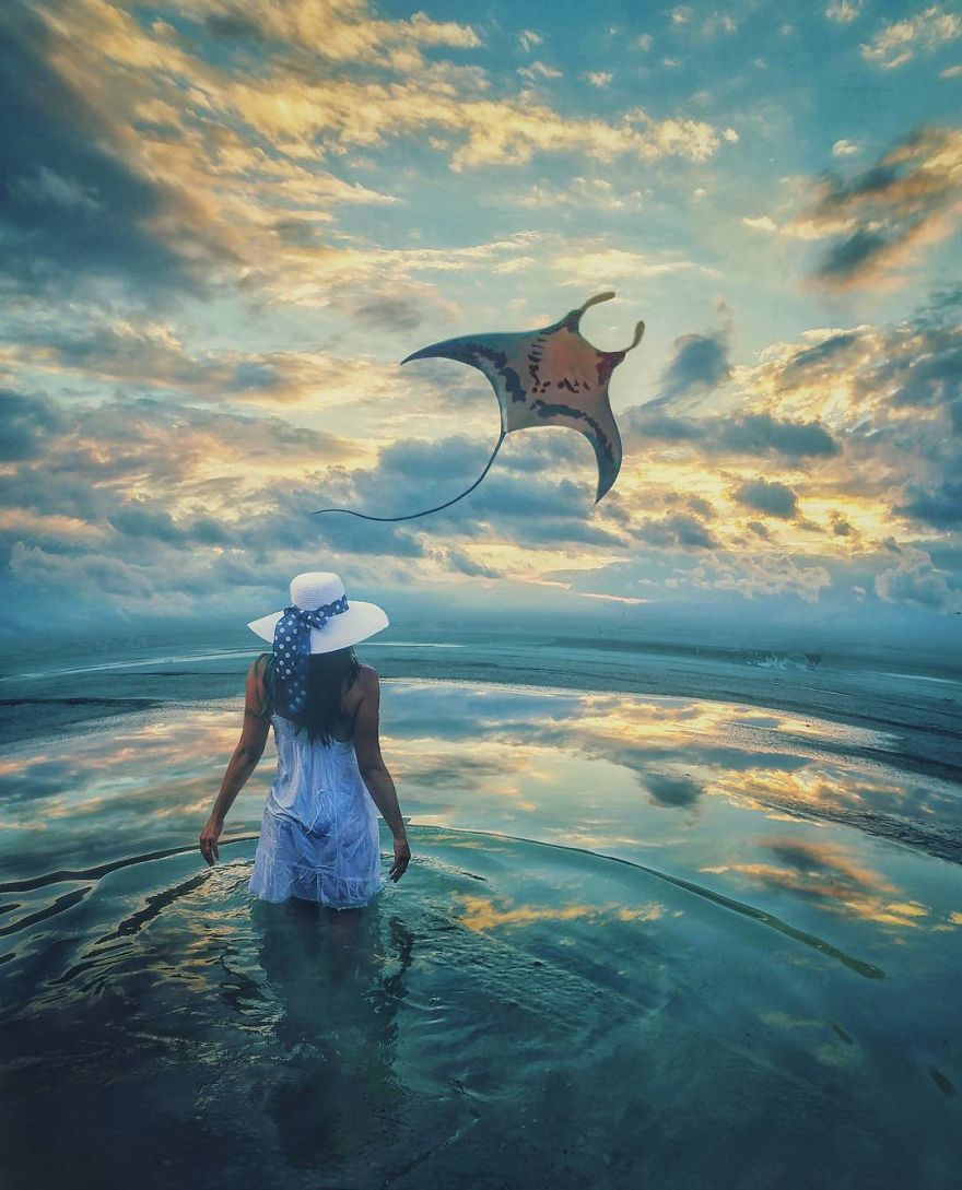 I Took Photos Of My Family And Digitally Edited Them Into A Crazy Fantasy Land