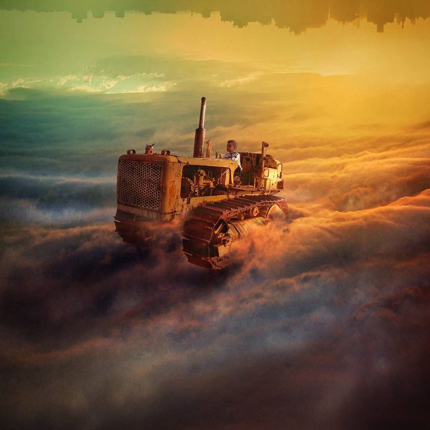 I Took Photos Of My Family And Digitally Edited Them Into A Crazy Fantasy Land