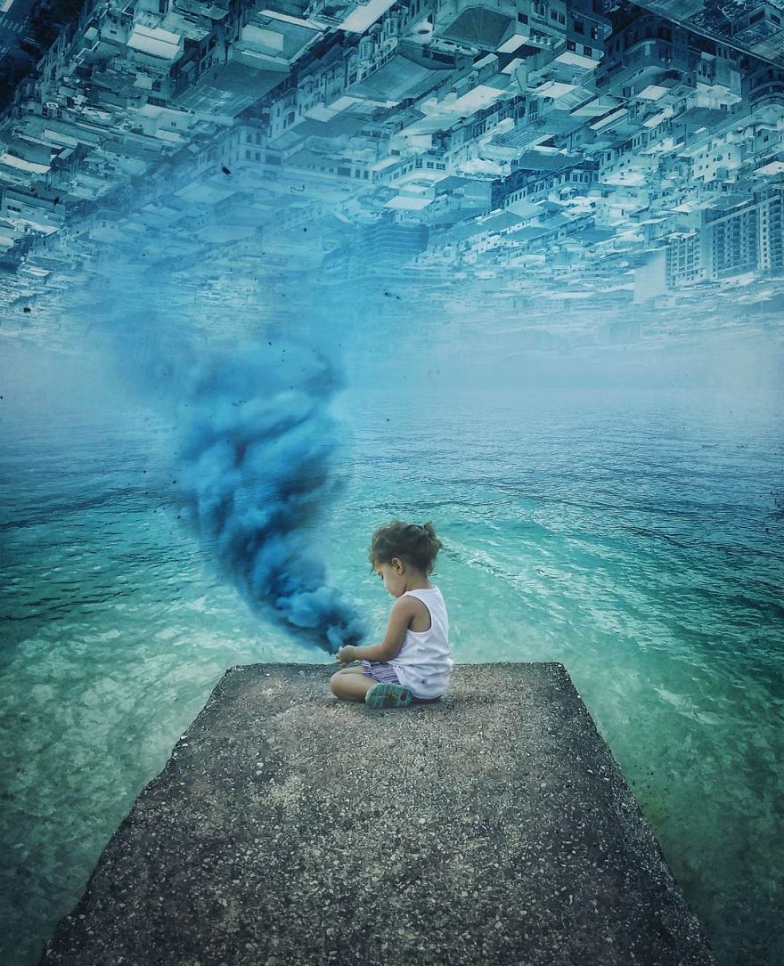 I Took Photos Of My Family And Digitally Edited Them Into A Crazy Fantasy Land