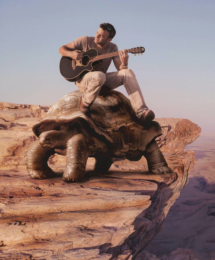 I Took Photos Of My Family And Digitally Edited Them Into A Crazy Fantasy Land