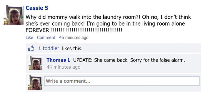 This Is What Would Happen If Toddlers Could Post On Facebook This Is What Would Happen If Toddlers Could Post On Facebook