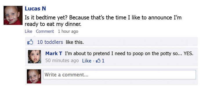 This Is What Would Happen If Toddlers Could Post On Facebook This Is What Would Happen If Toddlers Could Post On Facebook