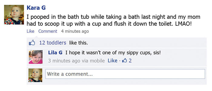This Is What Would Happen If Toddlers Could Post On Facebook This Is What Would Happen If Toddlers Could Post On Facebook