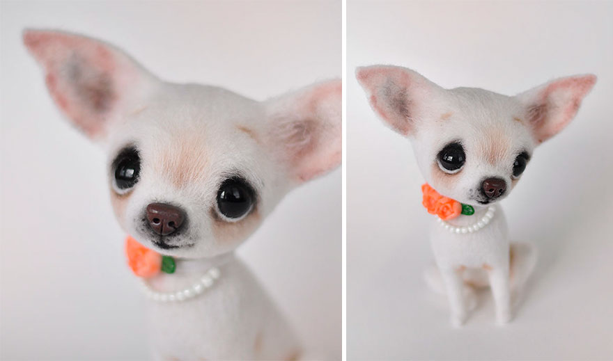 Russian Artists Create Adorable Felted Dogs That Have Their Own Characters