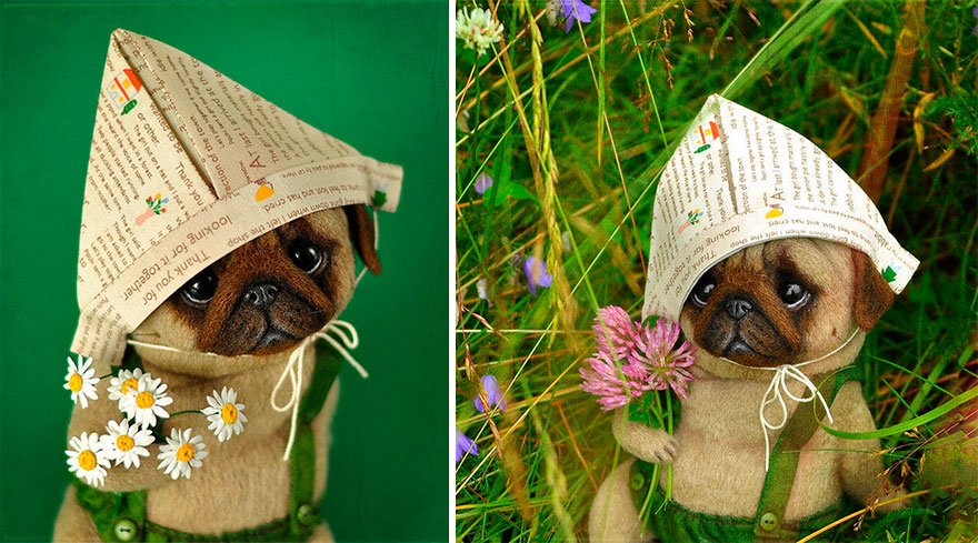 Russian Artists Create Adorable Felted Dogs That Have Their Own Characters