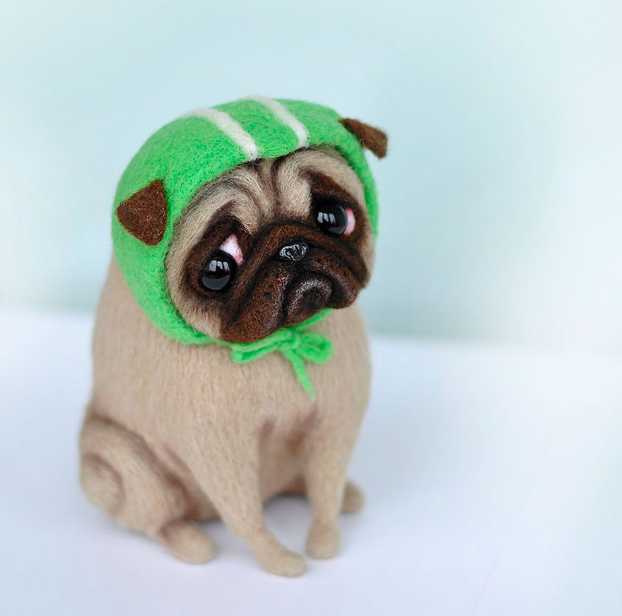 Russian Artists Create Adorable Felted Dogs That Have Their Own Characters