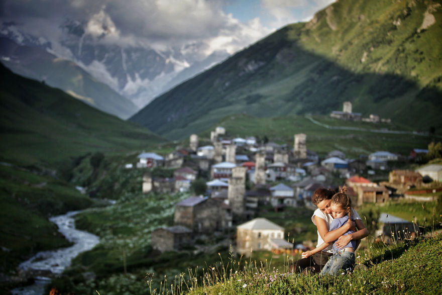We Took Less-Traveled Roads To The Caucasus Mountains With Our 5-Year-Old Son Sitting In A Sidecar