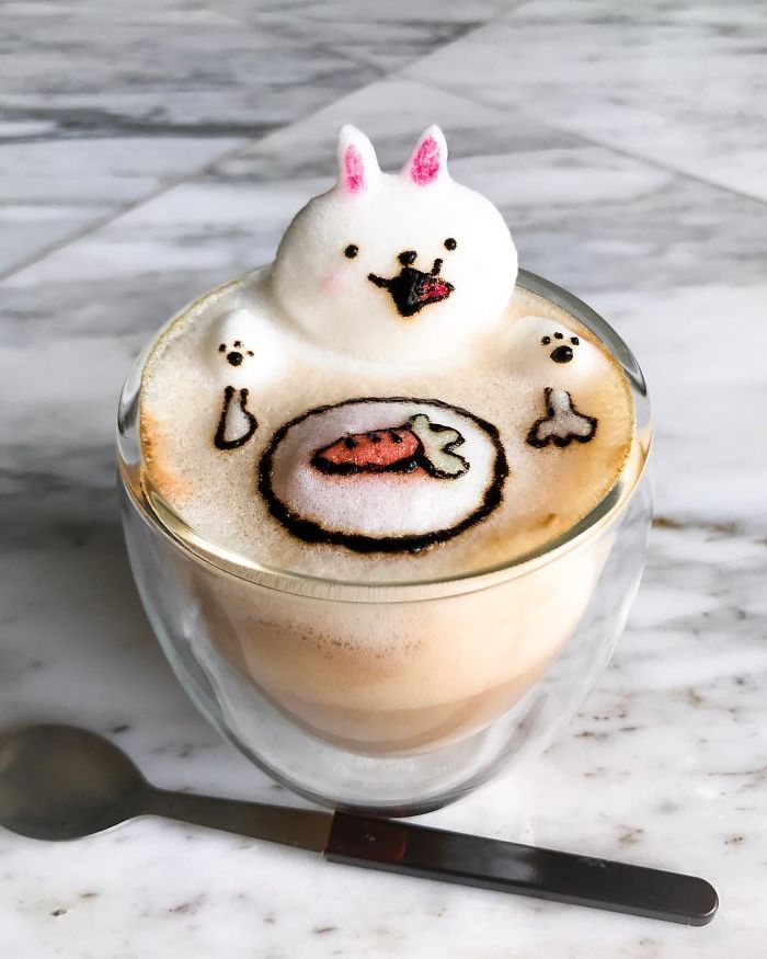 17-Year-Old Creates 3D Latte Art And It’s Too Cute To Drink 17-Year-Old Creates 3D Latte Art And It’s Too Cute To Drink