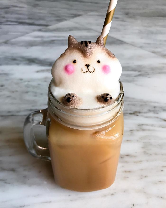 17-Year-Old Creates 3D Latte Art And It’s Too Cute To Drink 17-Year-Old Creates 3D Latte Art And It’s Too Cute To Drink