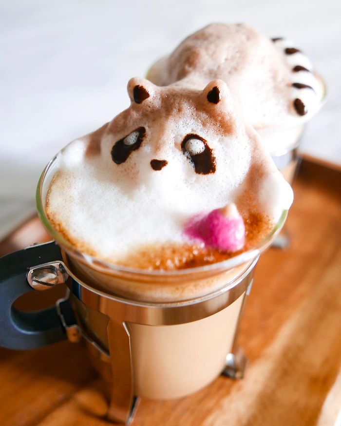 17-Year-Old Creates 3D Latte Art And It’s Too Cute To Drink 17-Year-Old Creates 3D Latte Art And It’s Too Cute To Drink
