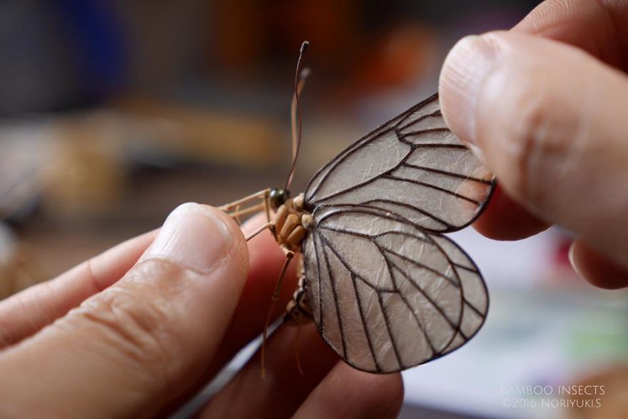 Japanese Artist Creates Incredibly Intricate Life-Size Insects From Bamboo, And The Result Will Impress You