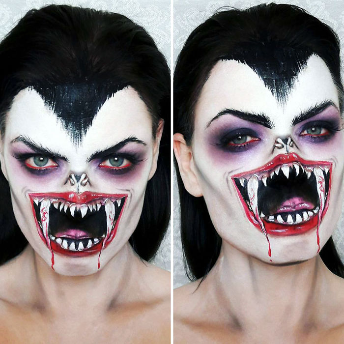 Makeup Artist Turns Herself Into Monsters From Your Most Terrifying Nightmares Makeup Artist Turns Herself Into Monsters From Your Most Terrifying Nightmares