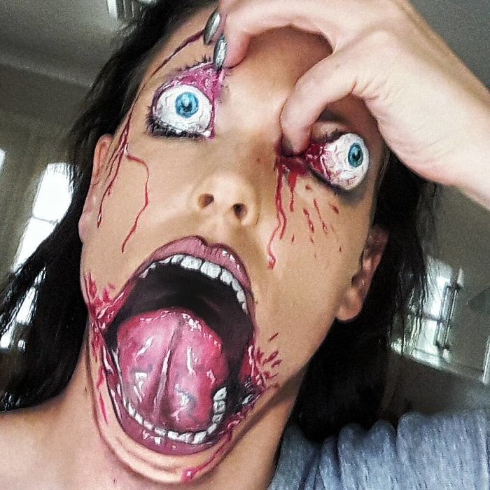 Makeup Artist Turns Herself Into Monsters From Your Most Terrifying Nightmares Makeup Artist Turns Herself Into Monsters From Your Most Terrifying Nightmares