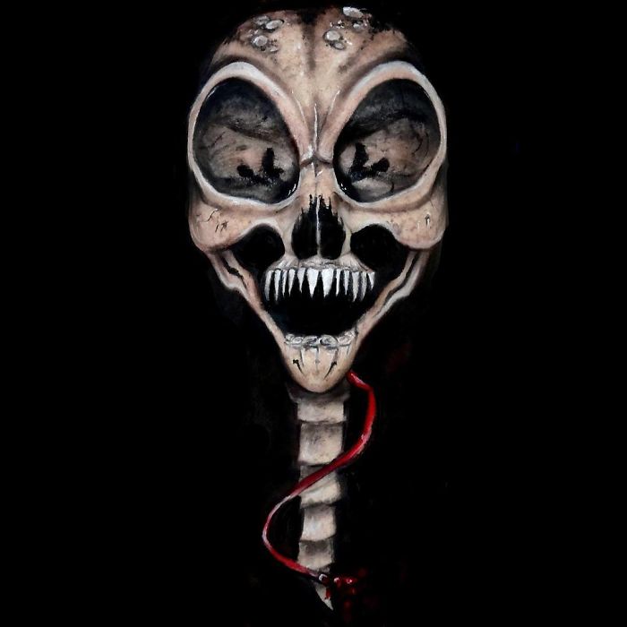 Makeup Artist Turns Herself Into Monsters From Your Most Terrifying Nightmares Makeup Artist Turns Herself Into Monsters From Your Most Terrifying Nightmares