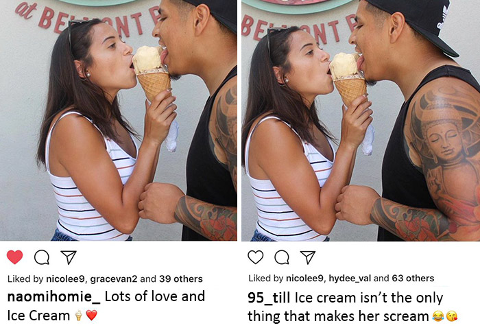 8 Times Girlfriends And Boyfriends Shared The Same Images On Instagram, But Created Absolutely Different Captions