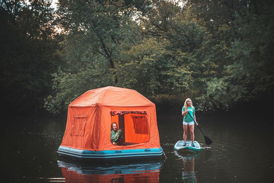 This Floating Tent Is Every Camper’s Dream (Or Nightmare) Come True This Floating Tent Is Every Camper’s Dream (Or Nightmare) Come True