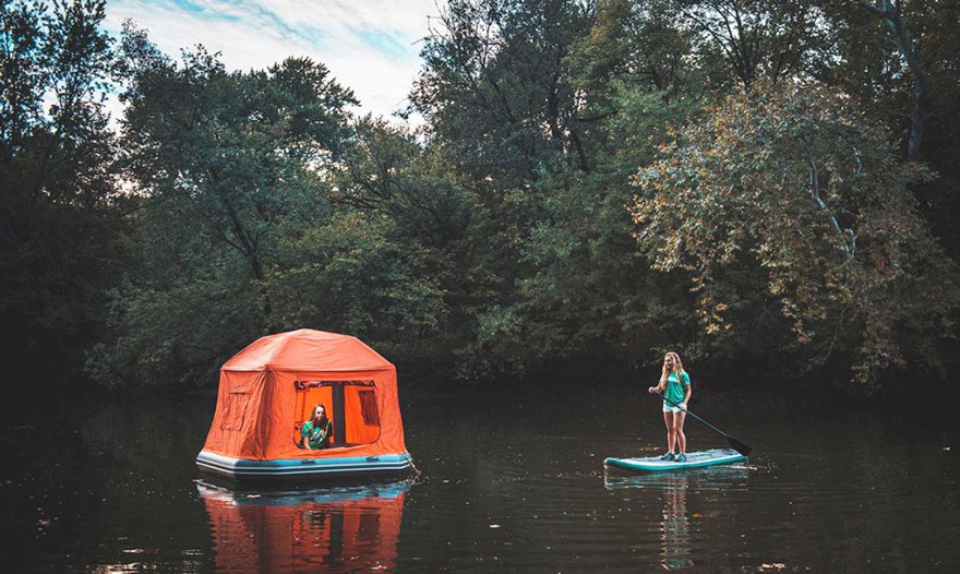 This Floating Tent Is Every Camper’s Dream (Or Nightmare) Come True This Floating Tent Is Every Camper’s Dream (Or Nightmare) Come True