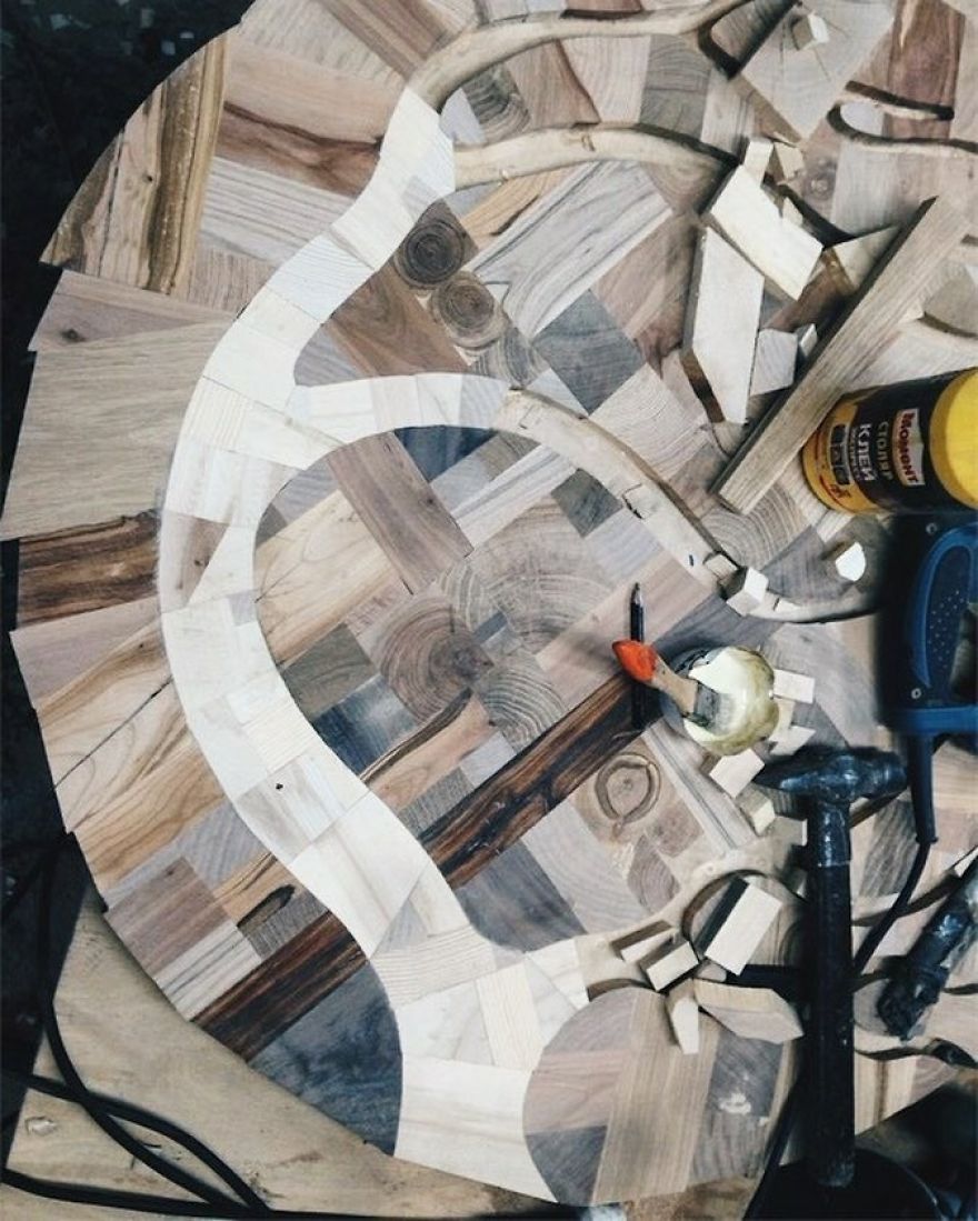 I Used 12 Different Woods To Make This Nature-Inspired Table In One Month I Used 12 Different Woods To Make This Nature-Inspired Table In One Month