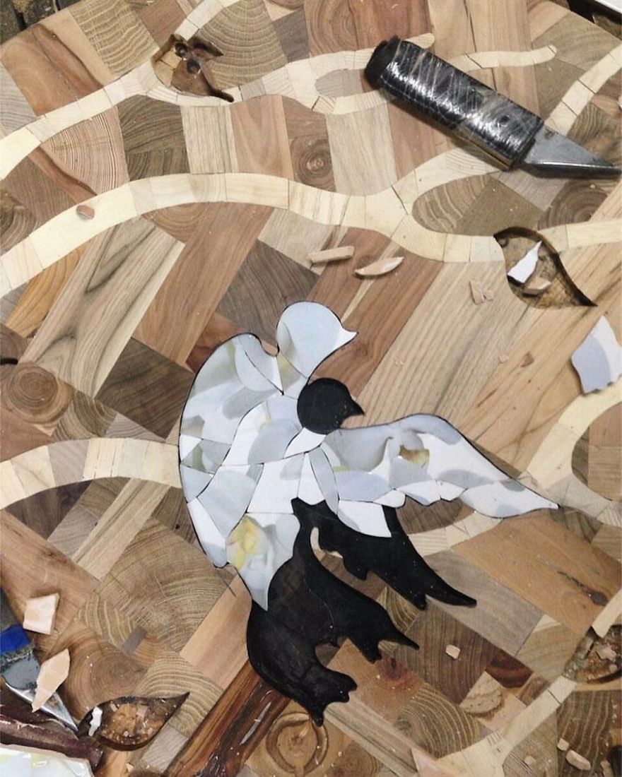 I Used 12 Different Woods To Make This Nature-Inspired Table In One Month I Used 12 Different Woods To Make This Nature-Inspired Table In One Month