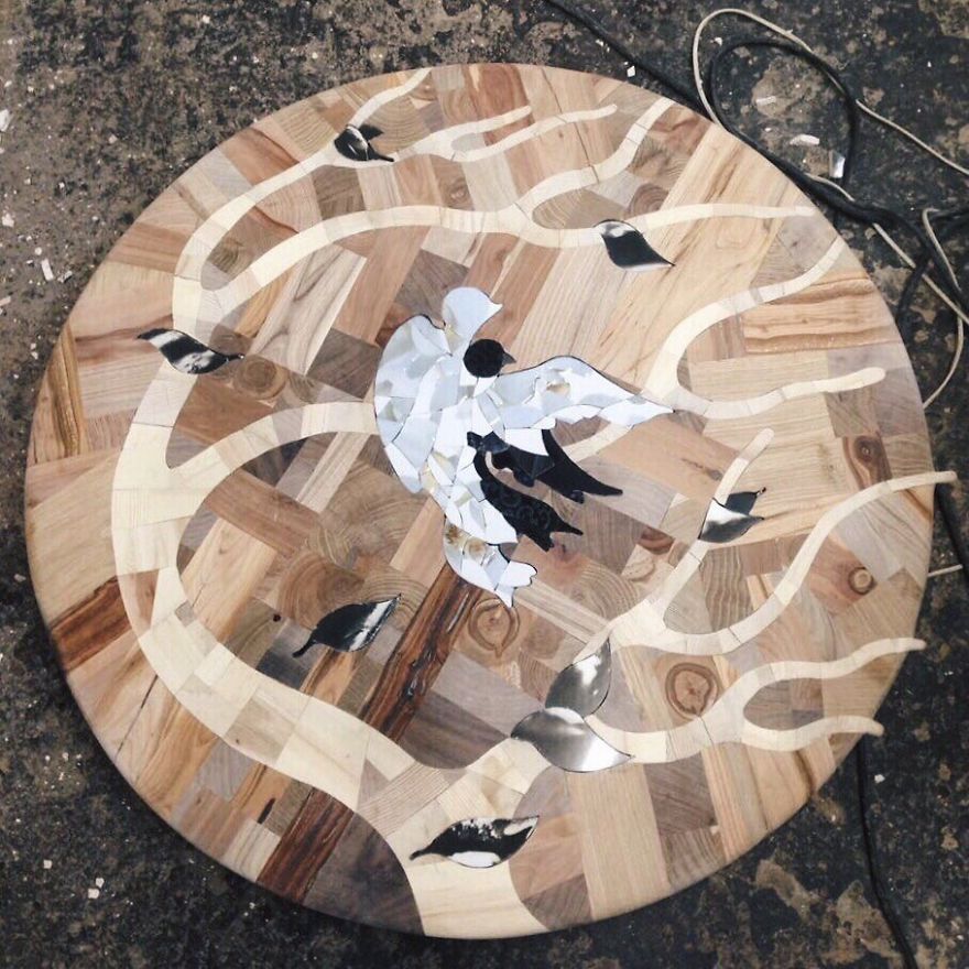 I Used 12 Different Woods To Make This Nature-Inspired Table In One Month I Used 12 Different Woods To Make This Nature-Inspired Table In One Month