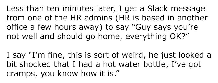 Woman Gets Reported To HR For Being On Her Period, Decides To Share Her Full Story Online