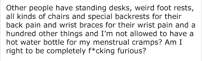 Woman Gets Reported To HR For Being On Her Period, Decides To Share Her Full Story Online