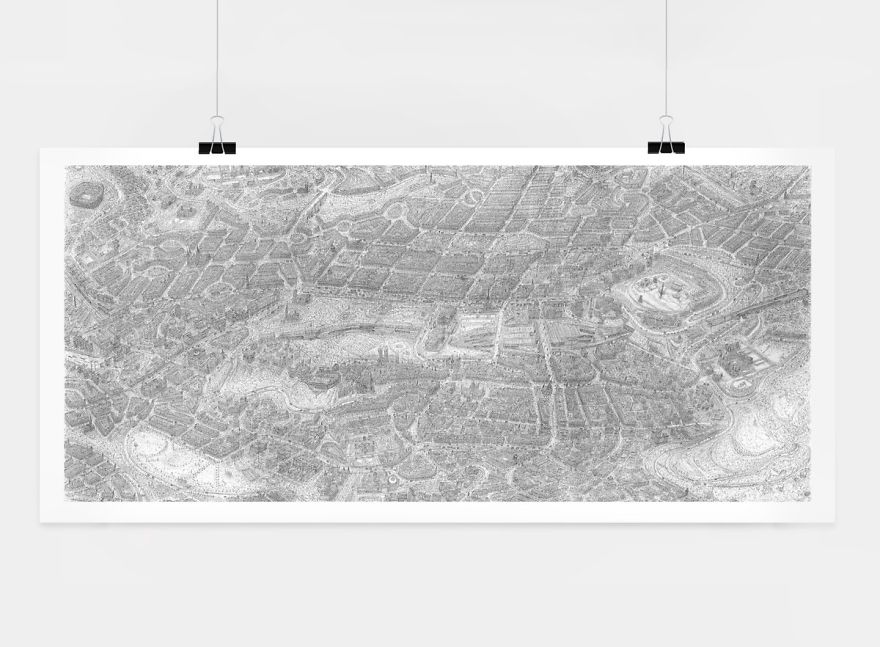 It Took Me Two Months To Complete This Detailed Edinburgh Cityscape It Took Me Two Months To Complete This Detailed Edinburgh Cityscape