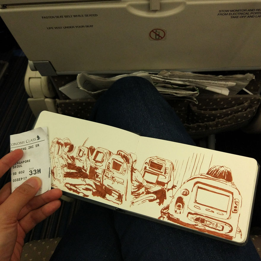 I Toured South Korea With A Tiny Bicycle And A Tiny Sketchbook