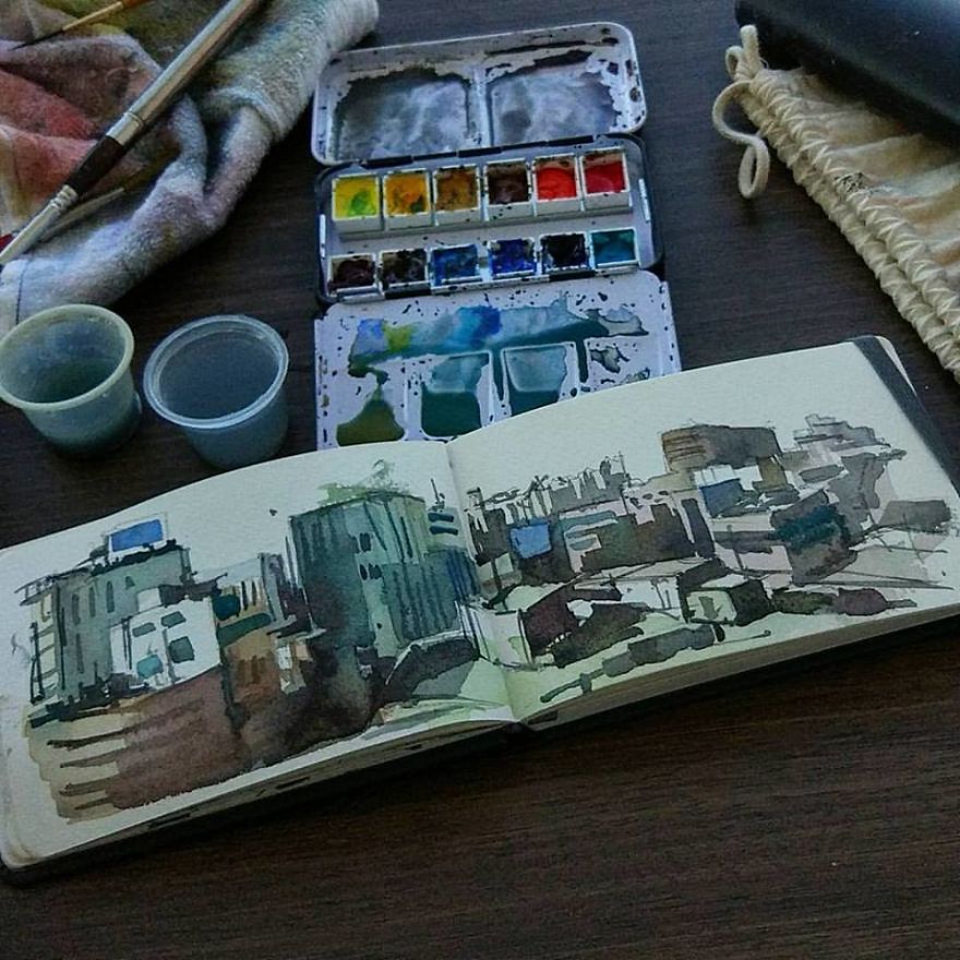I Toured South Korea With A Tiny Bicycle And A Tiny Sketchbook