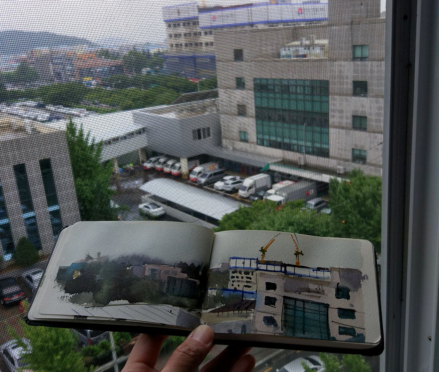 I Toured South Korea With A Tiny Bicycle And A Tiny Sketchbook