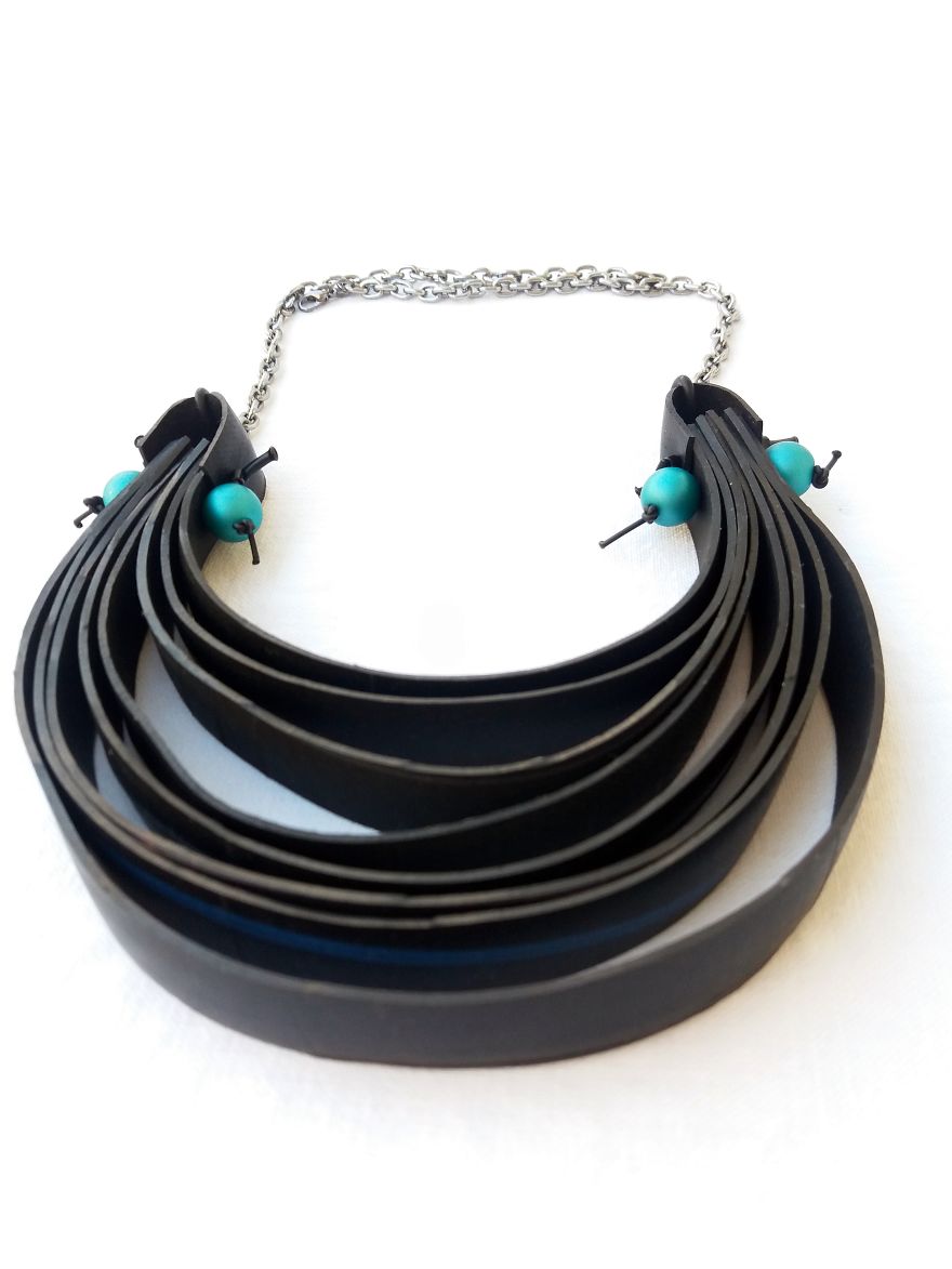 I Make Jewelry And Accessories Out Of Upcycled Bike And Car Inner Tubes I Make Jewelry And Accessories Out Of Upcycled Bike And Car Inner Tubes