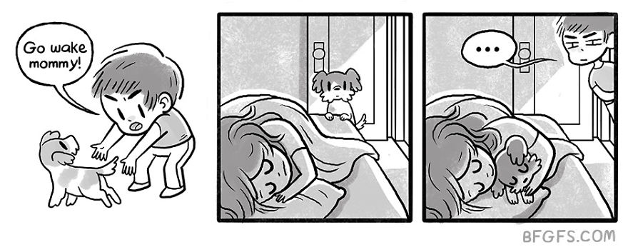 Girlfriend Illustrates Everyday Life With Her Boyfriend And A Puppy In 20 Adorable Comics Girlfriend Illustrates Everyday Life With Her Boyfriend And A Puppy In 20 Adorable Comics