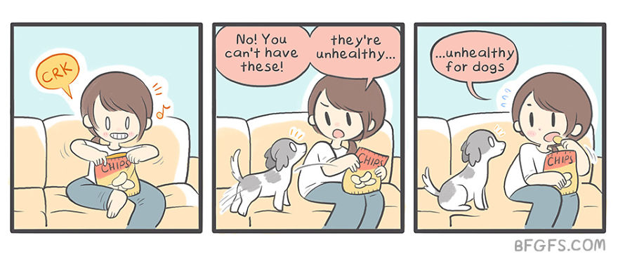 Girlfriend Illustrates Everyday Life With Her Boyfriend And A Puppy In 20 Adorable Comics Girlfriend Illustrates Everyday Life With Her Boyfriend And A Puppy In 20 Adorable Comics