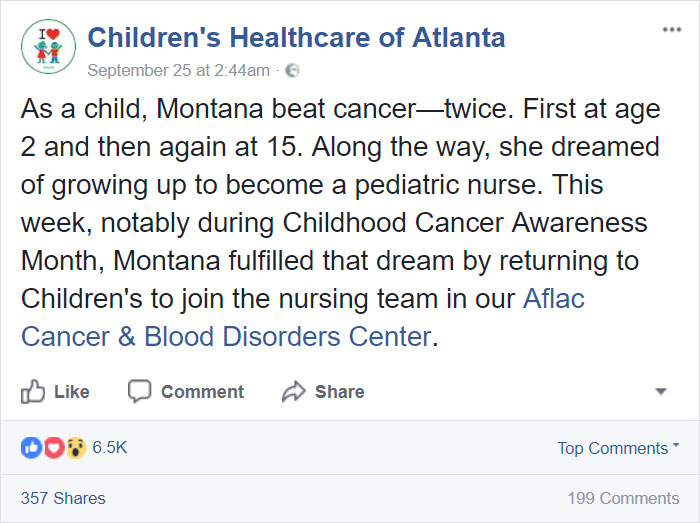 Girl Who Beat Cancer Twice Returns To The Same Hospital 20 Years Later, But This Time As A Nurse