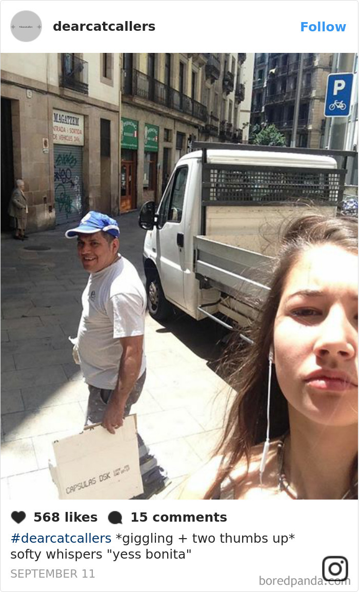 Tired Of Getting Catcalled, This Woman Started Taking Selfies With The Catcallers, And The Results Are Pretty Disturbing