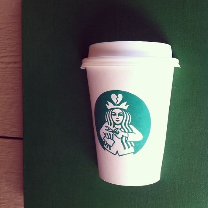 Artist Reveals The Hidden Life Of Starbucks’ Mermaid By Transforming Their Cups Artist Reveals The Hidden Life Of Starbucks’ Mermaid By Transforming Their Cups