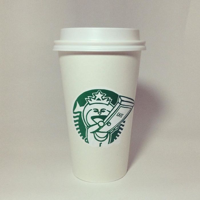 Artist Reveals The Hidden Life Of Starbucks’ Mermaid By Transforming Their Cups Artist Reveals The Hidden Life Of Starbucks’ Mermaid By Transforming Their Cups