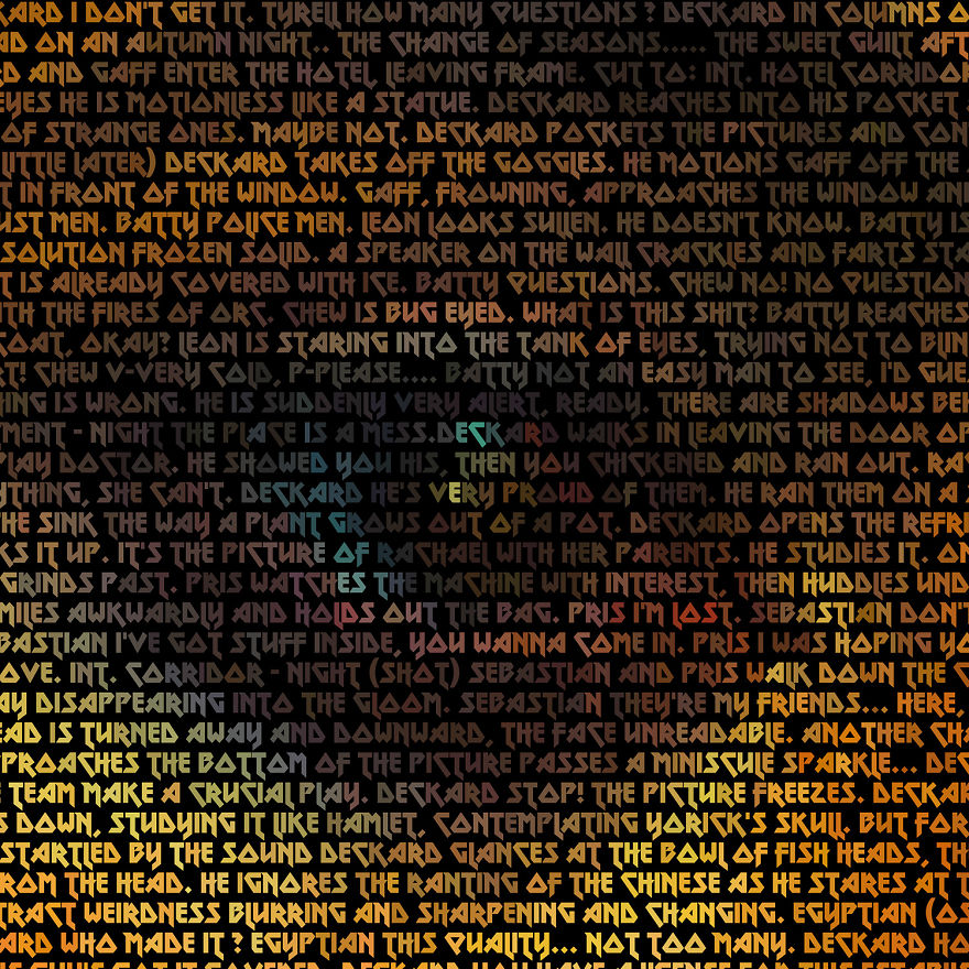 I Created Blade Runner Film Still Portraits Using The Screenplay I Created Blade Runner Film Still Portraits Using The Screenplay