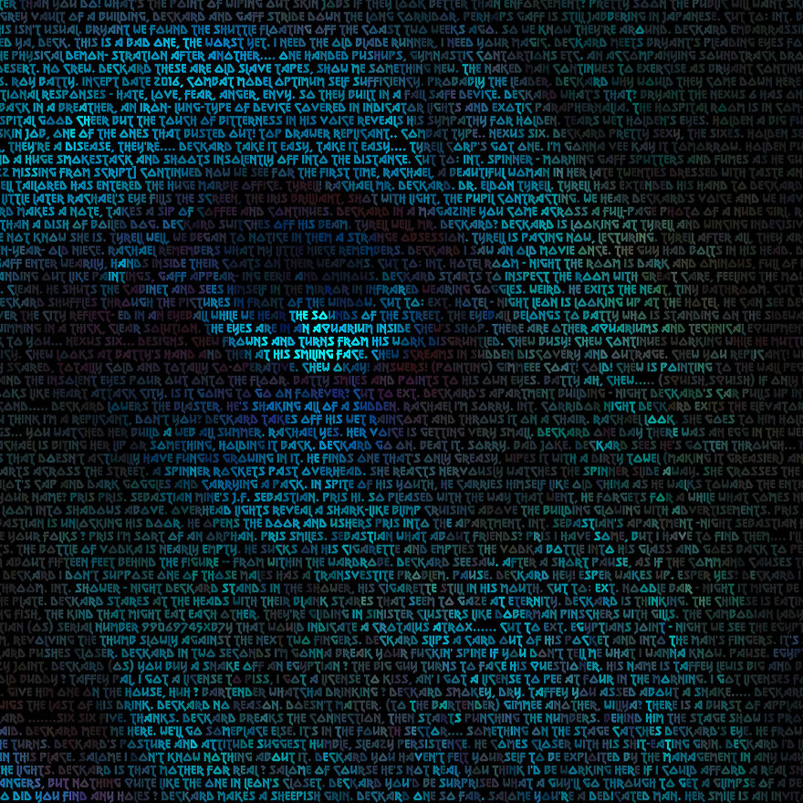 I Created Blade Runner Film Still Portraits Using The Screenplay I Created Blade Runner Film Still Portraits Using The Screenplay