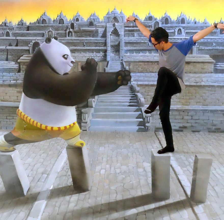 I Made 3d Trick Art For Photobooth In Batam 3d Museum