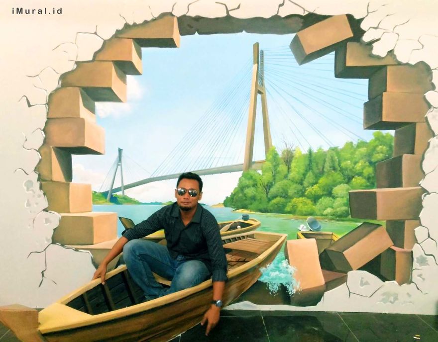 I Made 3d Trick Art For Photobooth In Batam 3d Museum