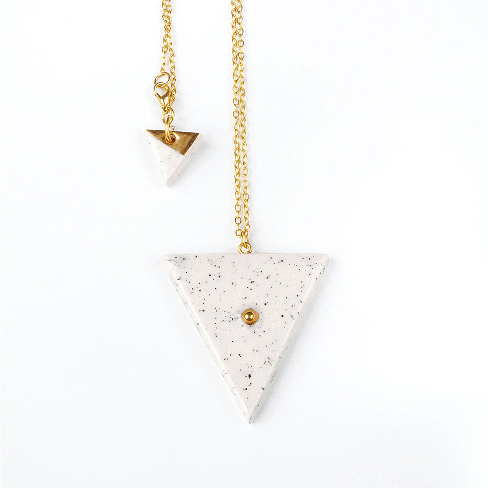 I Made This Minimalist Geometric Ceramic Jewelry