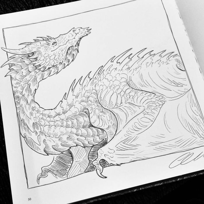 I Created A Sketchbook Full Of Colourful Dragon Illustrations