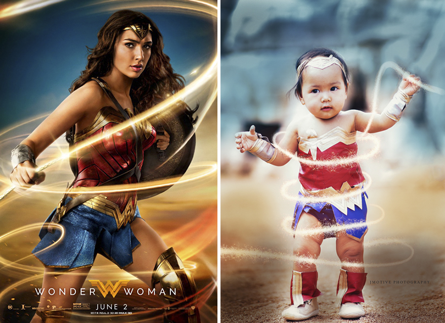 Mother Transforms Her Baby Daughter Into Wonder Woman And The Results Are Adorable