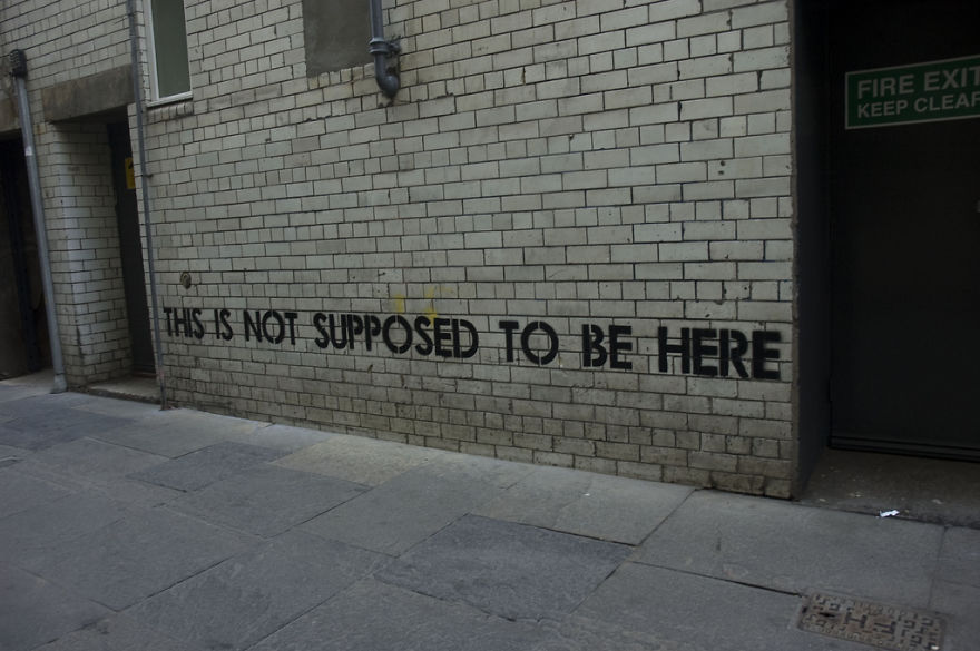 Someone Is Leaving Ironic Messages All Over The UK, And It’s Impossible Not To Notice Them