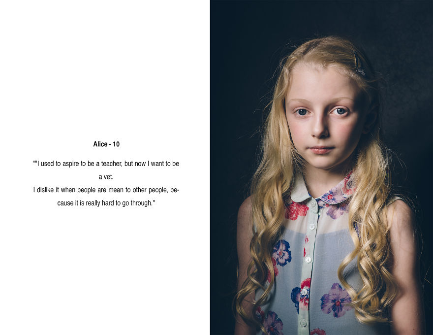 I Created A Portrait Series Of Girls Between 10 And 12 And Asked Them Questions About Their Lives I Created A Portrait Series Of Girls Between 10 And 12 And Asked Them Questions About Their Lives