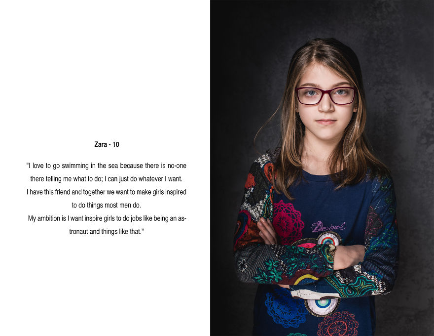 I Created A Portrait Series Of Girls Between 10 And 12 And Asked Them Questions About Their Lives I Created A Portrait Series Of Girls Between 10 And 12 And Asked Them Questions About Their Lives