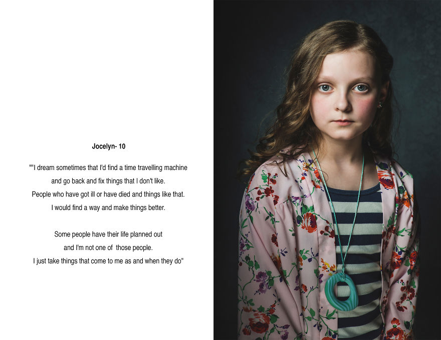 I Created A Portrait Series Of Girls Between 10 And 12 And Asked Them Questions About Their Lives I Created A Portrait Series Of Girls Between 10 And 12 And Asked Them Questions About Their Lives