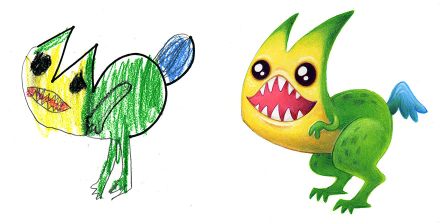 I Spent The Summer Drawing 150 Monsters Based On Kid Drawings I Spent The Summer Drawing 150 Monsters Based On Kid Drawings
