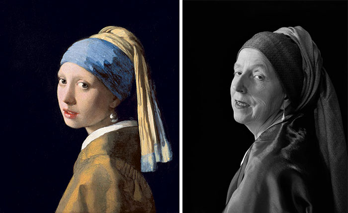 66-Year-Old Woman Recreates Famous Paintings In Self-Portraits 66-Year-Old Woman Recreates Famous Paintings In Self-Portraits